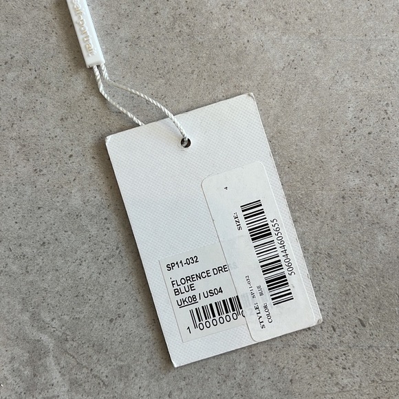 Self Portrait Florence Mini Cut Out Dress Blue Size 4 - Picture 12 of 13